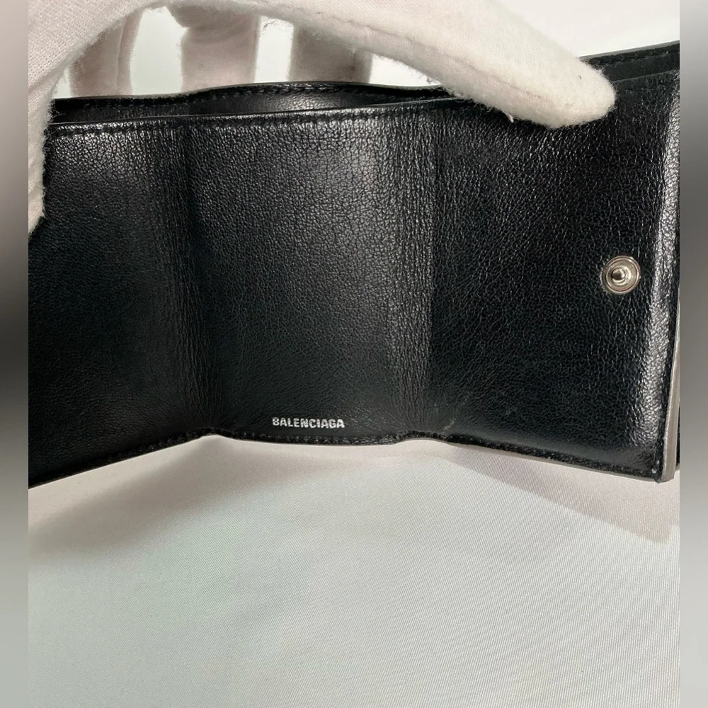 Balenciaga Silver glitter Paper Mini Wallet - Picture 10 of 16